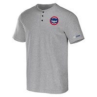 Men's Darius Rucker Collection by Fanatics Heather Gray Chicago Cubs Henley T-Shirt