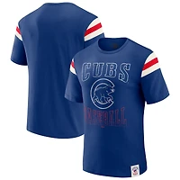 T-shirt à rayures et manches vieillies pour homme, collection Darius Rucker par Fanatics Royal Chicago Cubs