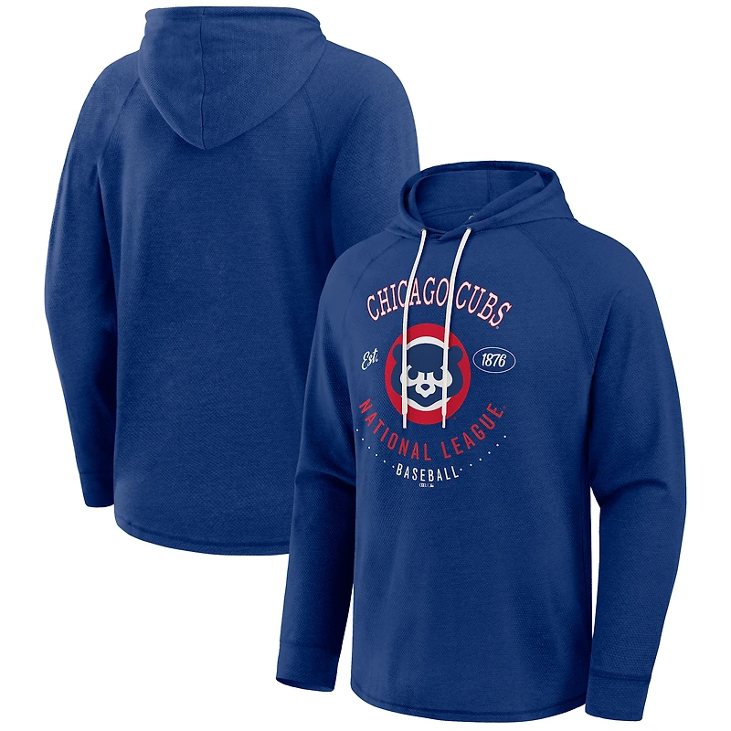 Men's Darius Rucker Collection by Fanatics Royal Chicago Cubs Raglan Hooded Long Sleeve T-Shirt