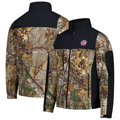 Men's Dunbrooke  Camo Chicago Cubs Hunter Softshell Realtree Full-Zip Jacket