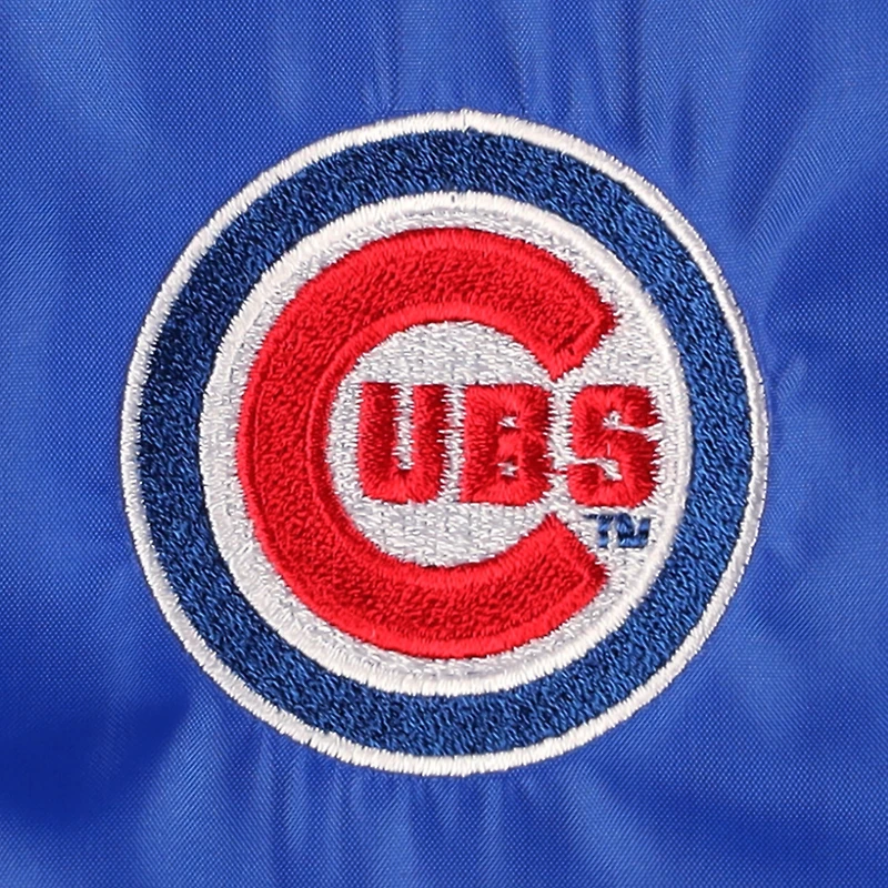 Men's Dunbrooke  Royal Chicago Cubs Coach's Raglan Full-Snap Windbreaker Jacket