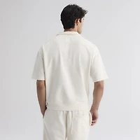 Men's Fanatics Bisque Chicago Cubs Iconic Short Sleeve Mock Neck Pullover