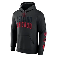 Men's Fanatics Black Chicago Cubs Bases Loaded Pullover Hoodie