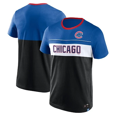 T-shirt noir Fanatics pour hommes des Cubs de Chicago réclament la victoire
