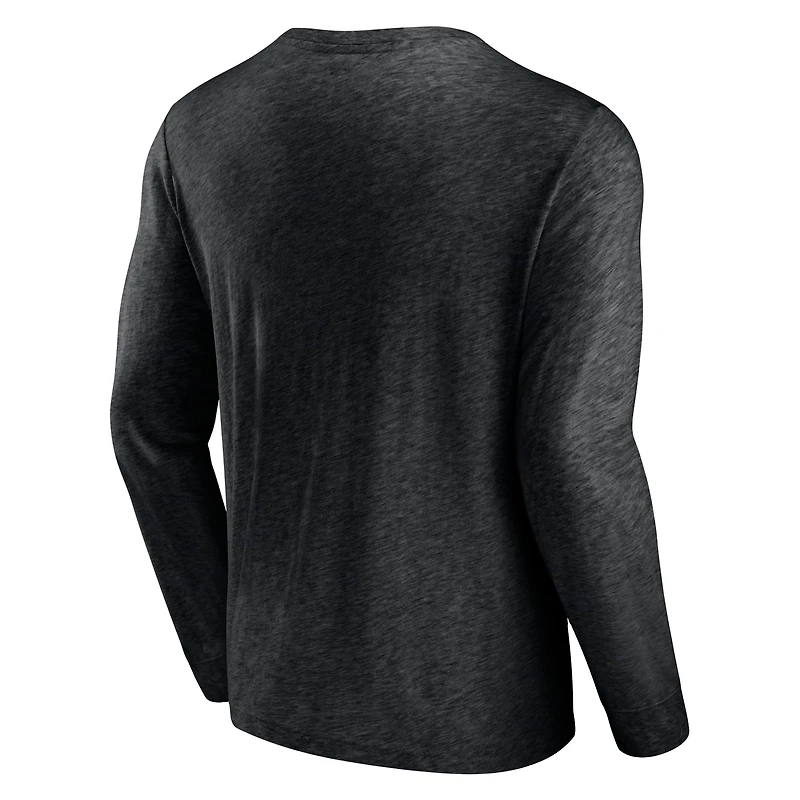 Pichet High Whip Fanatics noir des Chicago Cubs pour hommes - T-shirt à manches longues