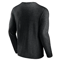 Pichet High Whip Fanatics noir des Chicago Cubs pour hommes - T-shirt à manches longues