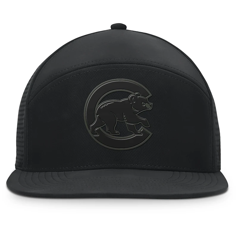 Casquette snapback Fanatics noire Chicago Cubs Horizon pour homme