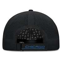 Casquette ajustable Fanatics noire Chicago Cubs Level Up Driver pour homme