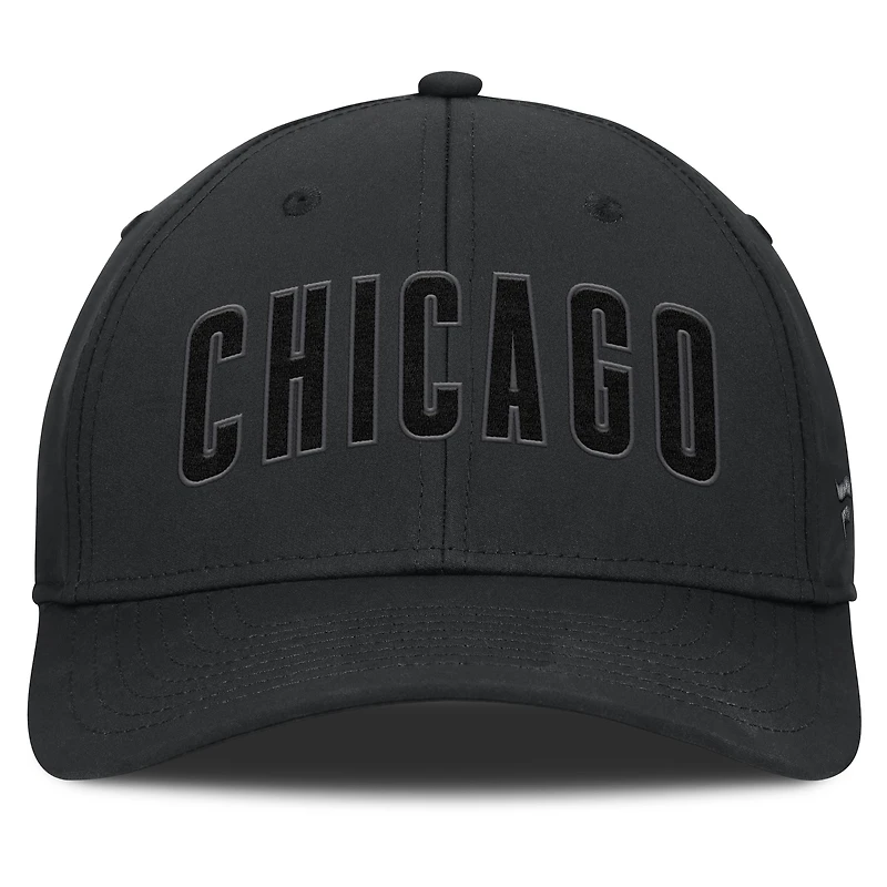 Men's Fanatics Black Chicago Cubs Overpower Flex Hat