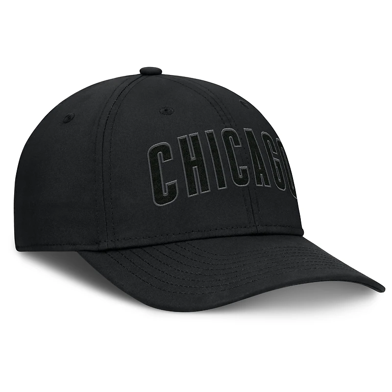 Men's Fanatics Black Chicago Cubs Overpower Flex Hat
