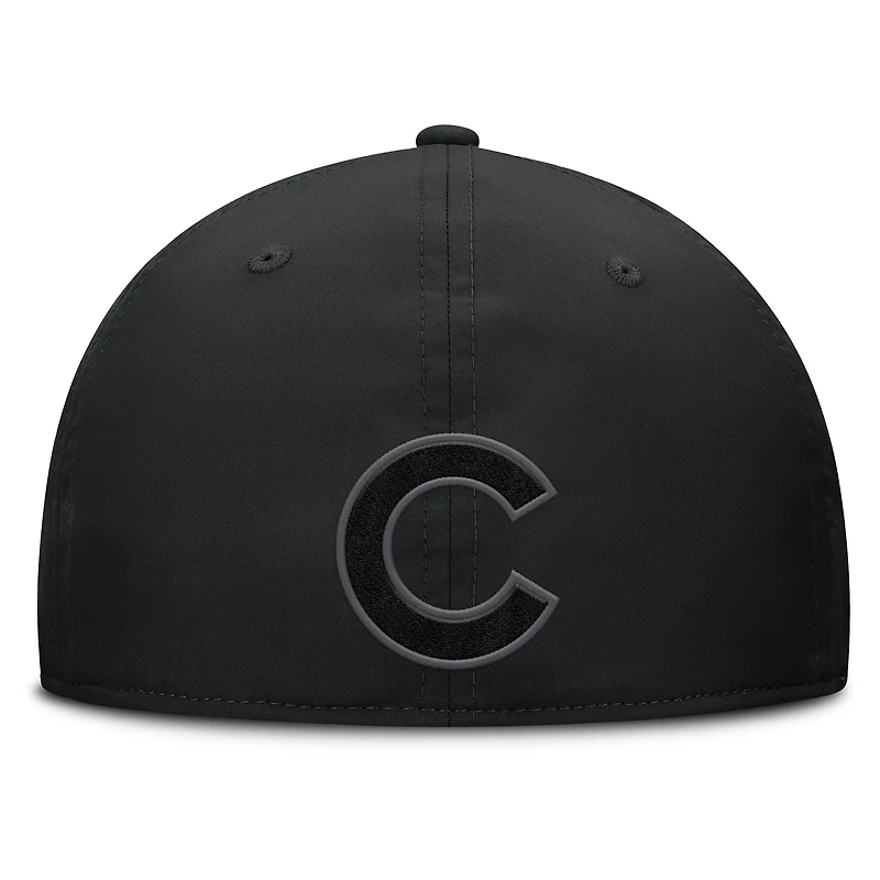 Men's Fanatics Black Chicago Cubs Overpower Flex Hat