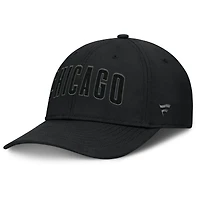 Casquette Fanatics noire Overpower Flex des Chicago Cubs pour homme