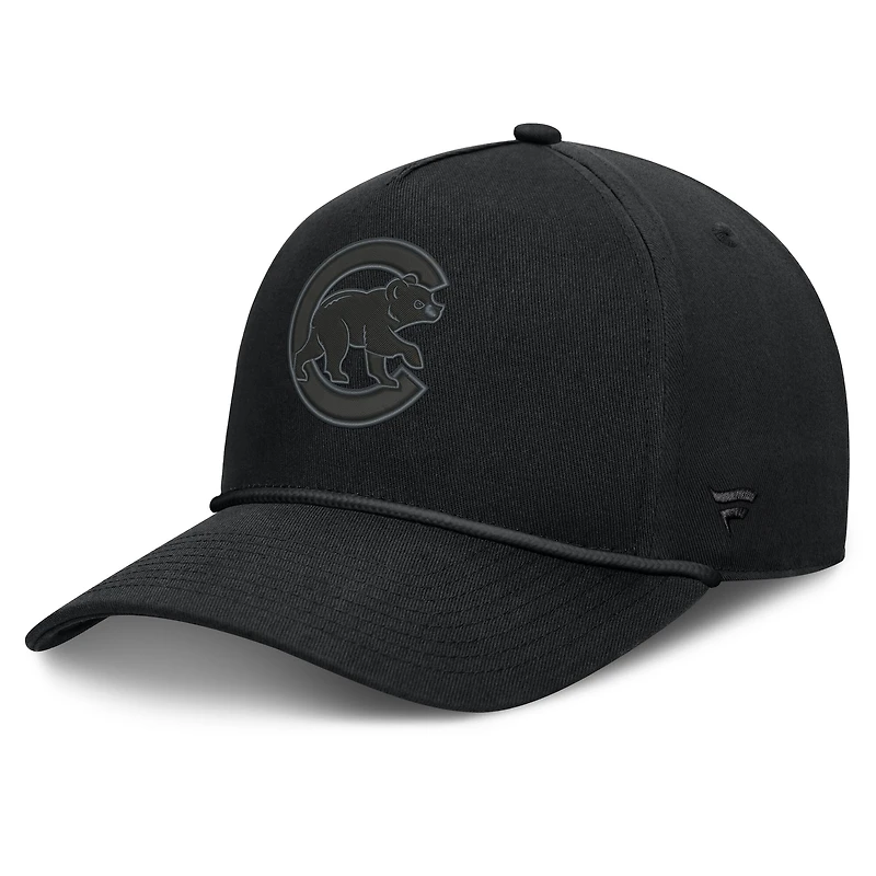 Men's Fanatics Black Chicago Cubs Undertone A-Frame Adjustable Hat