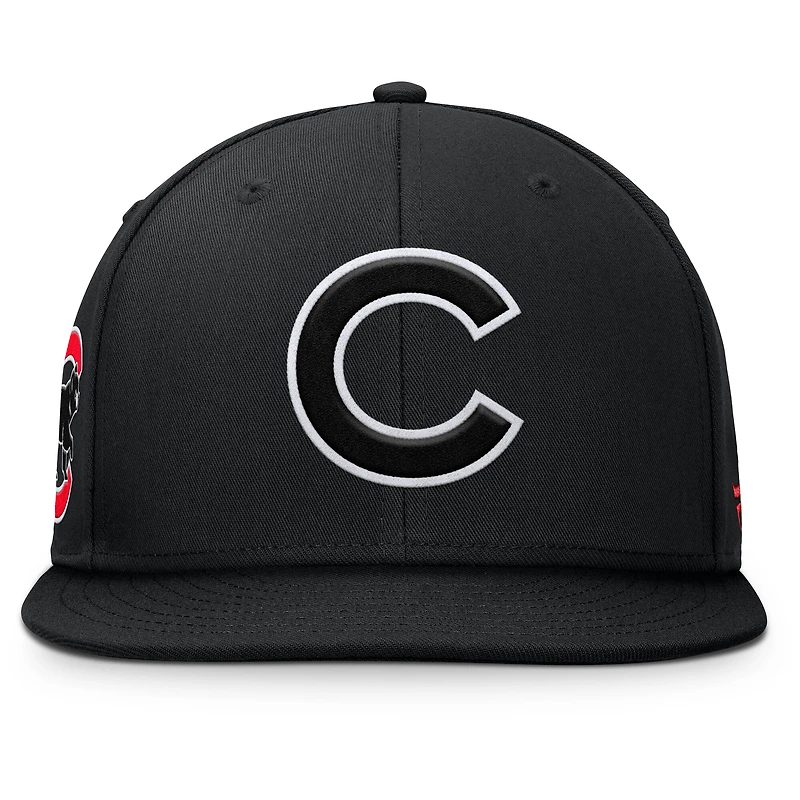 Men's Fanatics Black Chicago Cubs Walk-Off Bullpen Snapback Hat