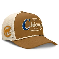 Casquette ajustable en forme de A pour homme Fanatics Brown des Chicago Cubs