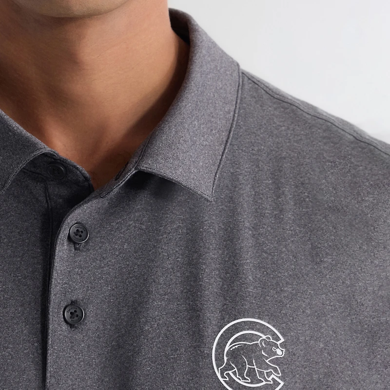 Men's Fanatics Charcoal Chicago Cubs Clutch Polo