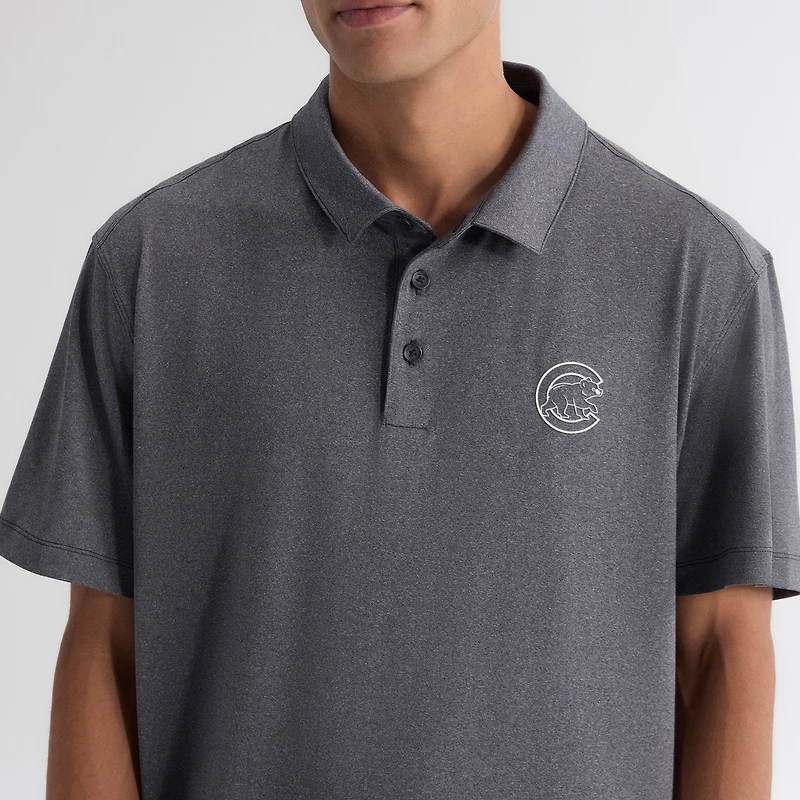 Men's Fanatics Charcoal Chicago Cubs Clutch Polo