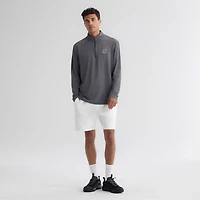 Men's Fanatics Charcoal Chicago Cubs Clutch Quarter-Zip Pullover