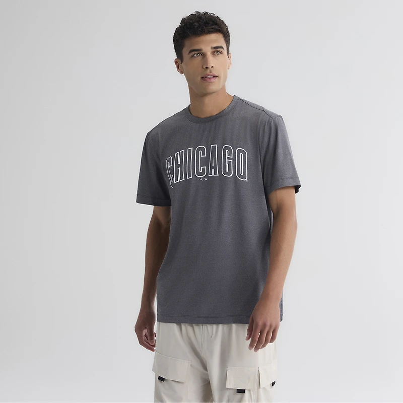 Men's Fanatics Charcoal Chicago Cubs Clutch Winning Edge T-Shirt