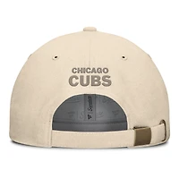 Casquette ajustable en cuir pour le front office des Chicago Cubs de la marque Fanatics pour hommes
