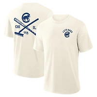 T-shirt Fanatics pour homme, couleur crème, motif Nostalgia Stadium des Chicago Cubs