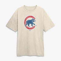 Men's Fanatics Cream Chicago Cubs Stadium Slub T-Shirt