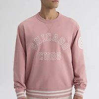 Men's Fanatics Faded Rose Chicago Cubs Iconic Terry Sweatshirt