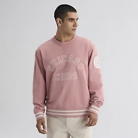 Men's Fanatics Faded Rose Chicago Cubs Iconic Terry Sweatshirt
