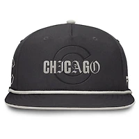 Men's Fanatics Graphite Chicago Cubs Gapper Snapback Hat