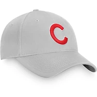 Casquette Snapback Fanatics gris Chicago Cubs Core pour hommes