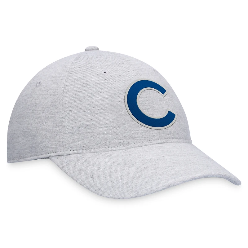 Casquette réglable avec logo des Chicago Cubs Fanatics pour hommes, gris