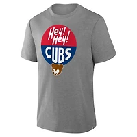 T-shirt tri-mélange IYKYK hommage aux Cubs de Chicago pour homme, gris chiné, Fanatics