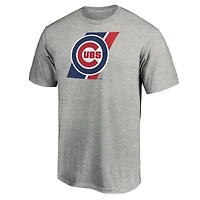 Men's Fanatics Heathered Gray Chicago Cubs Prep Squad T-Shirt