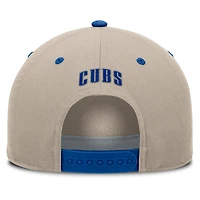 Men's Fanatics Khaki/Royal Chicago Cubs Veteran A-Frame Adjustable Hat