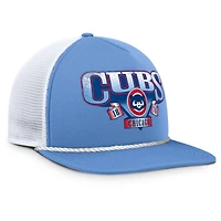 Men's Fanatics Light Blue/White Chicago Cubs Recall Snapback Hat