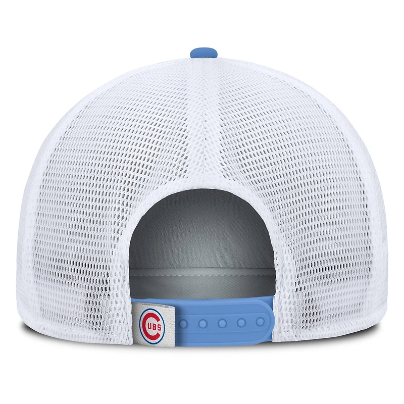 Men's Fanatics Light Blue/White Chicago Cubs Recall Snapback Hat