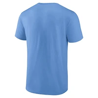 T-shirt Fanatics bleu clair pour homme, motif diamant alternatif des Chicago Cubs