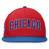 Men's Fanatics Red Chicago Cubs Fundamental Two-Tone Fitted Hat
