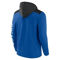 Sweat à capuche entièrement zippé Fanatics Royal/Black Chicago Cubs Ace pour hommes