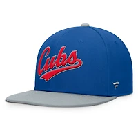 Men's Fanatics  Royal/Gray Chicago Cubs Yard Fitted Hat