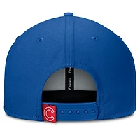 Men's Fanatics Royal/Red Chicago Cubs Clubhouse Splitter Snapback Hat