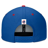 Men's Fanatics Royal/Red Chicago Cubs Fundamental Bold Snapback Hat