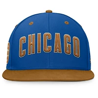 Men's Fanatics Royal/Tan Chicago Cubs Splinter Fitted Hat