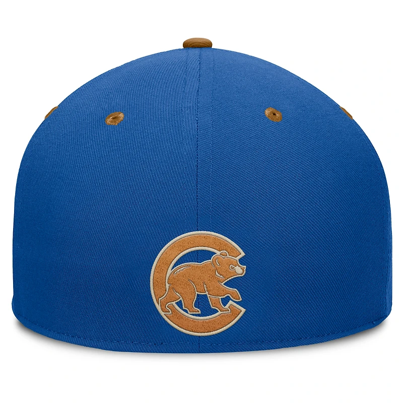 Men's Fanatics Royal/Tan Chicago Cubs Splinter Fitted Hat