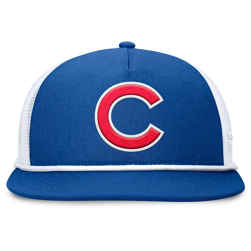 Casquette Snapback Fanatics Royal/White Chicago Cubs Clubhouse Change Up pour homme