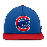 Men's Fanatics Royal/White Chicago Cubs Fundamental Foam Front Snapback Hat