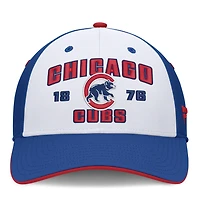 Casquette structurée Jammed Flex Fanatics Royal/White Chicago Cubs pour homme