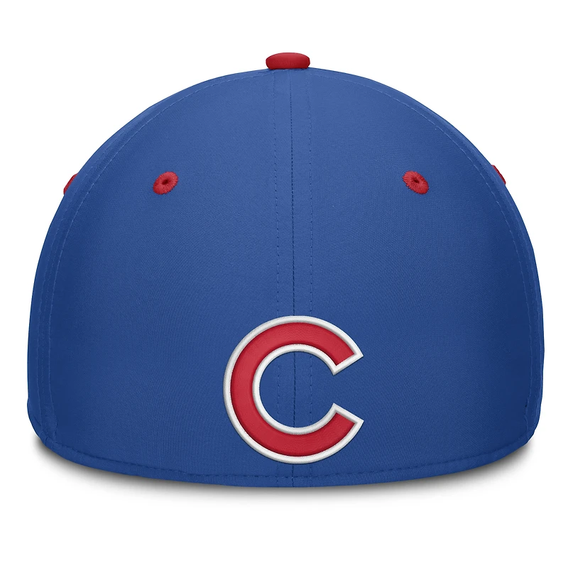 Men's Fanatics Royal/White Chicago Cubs Jammed Structured Flex Hat