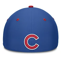 Men's Fanatics Royal/White Chicago Cubs Jammed Structured Flex Hat