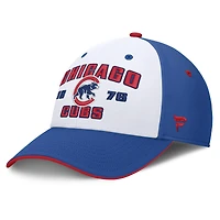 Casquette structurée Jammed Flex Fanatics Royal/White Chicago Cubs pour homme